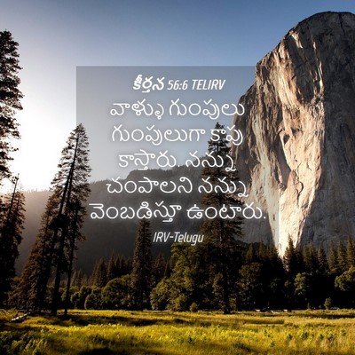 Picture 04 - కీర్తన 56:6 TELIRV - వాళ్ళు గుంపులు - Bible Verse Picture