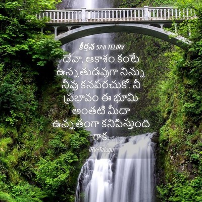 Picture 04 - కీర్తన 57:11 TELIRV - దేవా, ఆకాశం కంటే - Bible Verse Picture