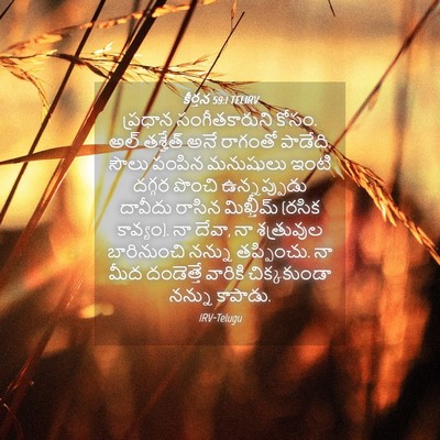 Picture 04 - కీర్తన 59:1 TELIRV - ప్రధాన - Bible Verse Picture