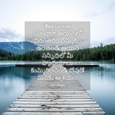 Picture 04 - కీర్తన 62:8 TELIRV - ప్రజలారా, ఆయనలో - Bible Verse Picture