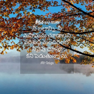 Picture 04 - కీర్తన 63:2 TELIRV - నీ బలాన్ని, నీ - Bible Verse Picture