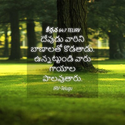Picture 04 - కీర్తన 64:7 TELIRV - దేవుడు వారిని - Bible Verse Picture