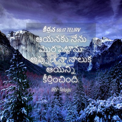 Picture 04 - కీర్తన 66:17 TELIRV - ఆయనకు నేను - Bible Verse Picture