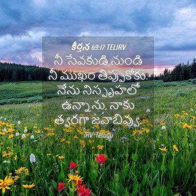 Picture 04 - కీర్తన 69:17 TELIRV - నీ సేవకుడి నుండి - Bible Verse Picture