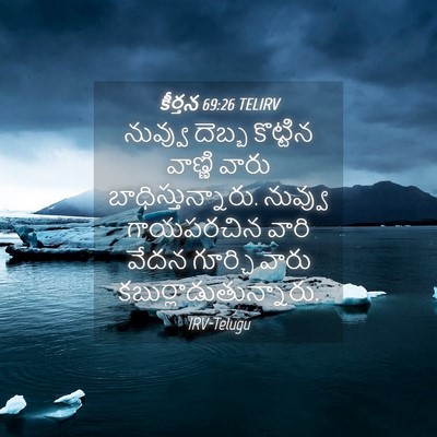 Picture 04 - కీర్తన 69:26 TELIRV - నువ్వు దెబ్బ - Bible Verse Picture