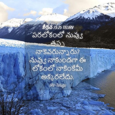 Picture 04 - కీర్తన 73:25 TELIRV - పరలోకంలో నువ్వు - Bible Verse Picture