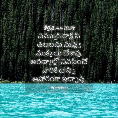 Picture 04 - కీర్తన 74:14 TELIRV - సముద్ర రాక్షసి - Bible Verse Picture