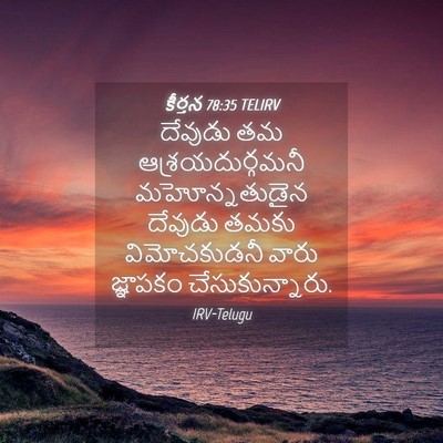 Picture 04 - కీర్తన 78:35 TELIRV - దేవుడు తమ - Bible Verse Picture
