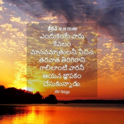 Picture 04 - కీర్తన 78:39 TELIRV - ఎందుకంటే వారు - Bible Verse Picture