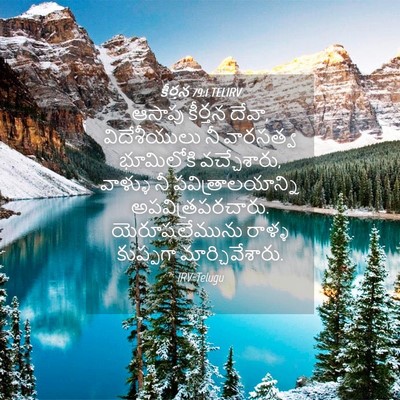 Picture 04 - కీర్తన 79:1 TELIRV - ఆసాపు కీర్తన దేవా, - Bible Verse Picture
