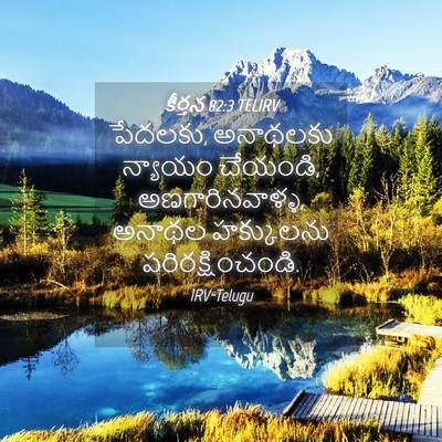 Picture 04 - కీర్తన 82:3 TELIRV - పేదలకు, అనాథలకు - Bible Verse Picture