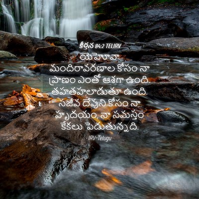 Picture 04 - కీర్తన 84:2 TELIRV - యెహోవా - Bible Verse Picture
