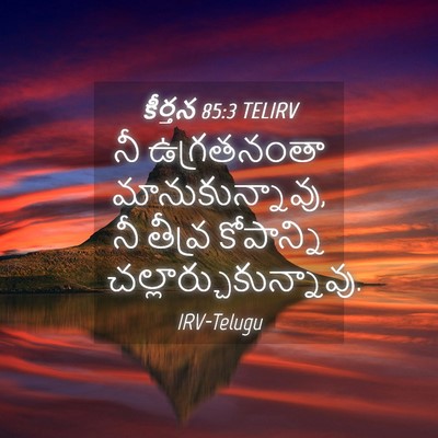 Picture 04 - కీర్తన 85:3 TELIRV - నీ ఉగ్రతనంతా - Bible Verse Picture