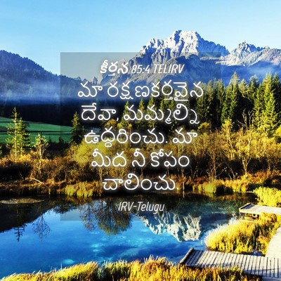 Picture 04 - కీర్తన 85:4 TELIRV - మా రక్షణకర్తవైన - Bible Verse Picture