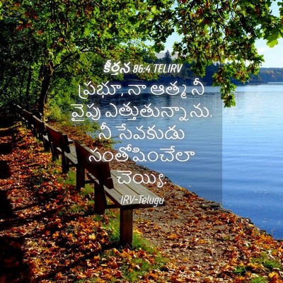 Picture 04 - కీర్తన 86:4 TELIRV - ప్రభూ, నా ఆత్మ నీ - Bible Verse Picture