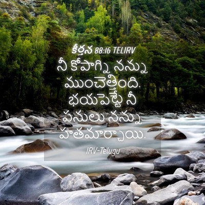Picture 04 - కీర్తన 88:16 TELIRV - నీ కోపాగ్ని నన్ను - Bible Verse Picture