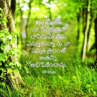 Picture 04 - కీర్తన 89:20 TELIRV - నా సేవకుడైన - Bible Verse Picture