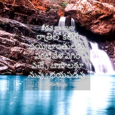 Picture 04 - కీర్తన 91:5 TELIRV - రాత్రిలో కలిగే - Bible Verse Picture