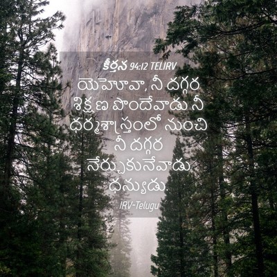 Picture 04 - కీర్తన 94:12 TELIRV - యెహోవా, నీ దగ్గర - Bible Verse Picture