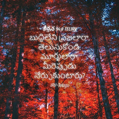 Picture 04 - కీర్తన 94:8 TELIRV - బుద్ధిలేని - Bible Verse Picture