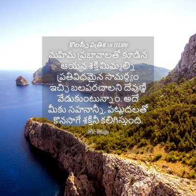 Picture 04 - కొలస్సీ పత్రిక 1:11 TELIRV - మహిమ ప్రభావాలతో - Bible Verse Picture