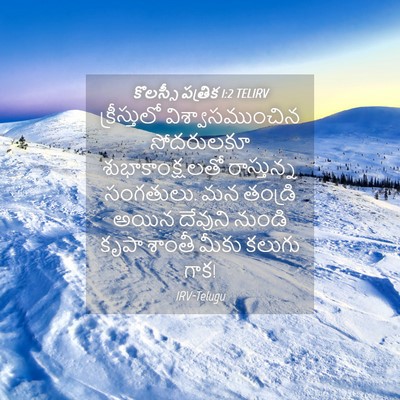 Picture 04 - కొలస్సీ పత్రిక 1:2 TELIRV - క్రీస్తులో - Bible Verse Picture