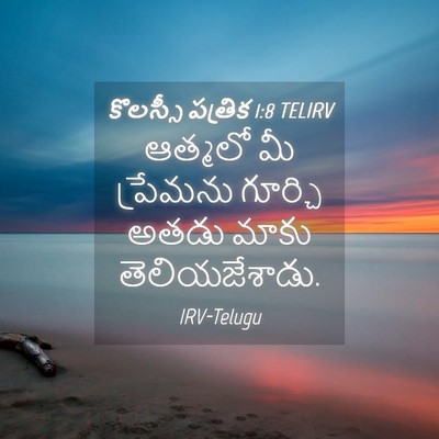 Picture 04 - కొలస్సీ పత్రిక 1:8 TELIRV - ఆత్మలో మీ ప్రేమను - Bible Verse Picture