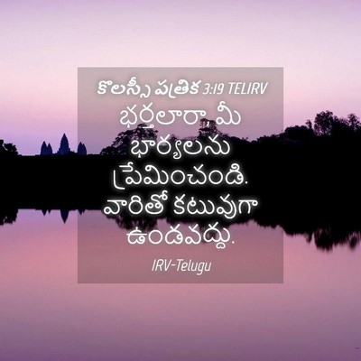 Picture 04 - కొలస్సీ పత్రిక 3:19 TELIRV - భర్తలారా, మీ - Bible Verse Picture