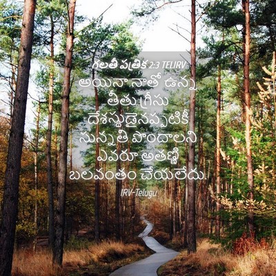 Picture 04 - గలతీ పత్రిక 2:3 TELIRV - అయినా నాతో ఉన్న - Bible Verse Picture