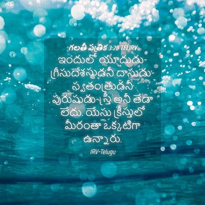 Picture 04 - గలతీ పత్రిక 3:28 TELIRV - ఇందులో - Bible Verse Picture