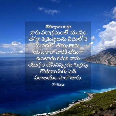 Picture 04 - జెకర్యా 10:5 TELIRV - వారు పరాక్రమంతో - Bible Verse Picture