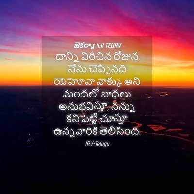 Picture 04 - జెకర్యా 11:11 TELIRV - దాన్ని విరిచిన - Bible Verse Picture