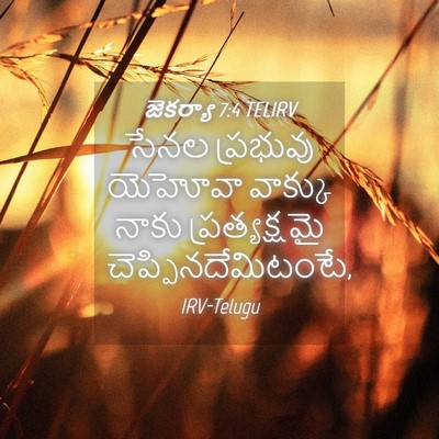Picture 04 - జెకర్యా 7:4 TELIRV - సేనల ప్రభువు - Bible Verse Picture