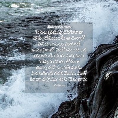 Picture 04 - జెకర్యా 8:23 TELIRV - సేనల ప్రభువు - Bible Verse Picture