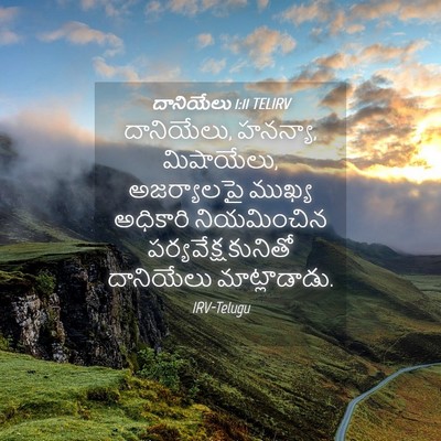 Picture 04 - దానియేలు 1:11 TELIRV - దానియేలు, హనన్యా, - Bible Verse Picture