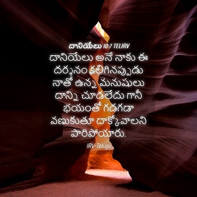 Picture 04 - దానియేలు 10:7 TELIRV - దానియేలు అనే నాకు - Bible Verse Picture