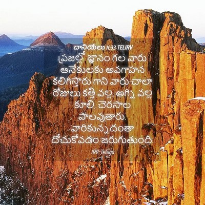 Picture 04 - దానియేలు 11:33 TELIRV - ప్రజల్లో జ్ఞానం - Bible Verse Picture