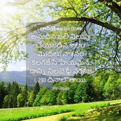 Picture 04 - దానియేలు 12:11 TELIRV - అనుదిన బలి నిలుపు - Bible Verse Picture