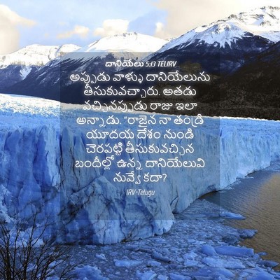 Picture 04 - దానియేలు 5:13 TELIRV - అప్పుడు వాళ్ళు - Bible Verse Picture