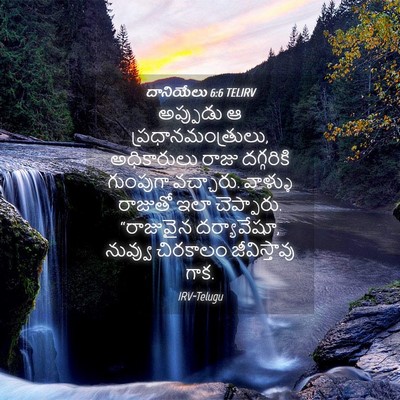 Picture 04 - దానియేలు 6:6 TELIRV - అప్పుడు ఆ - Bible Verse Picture