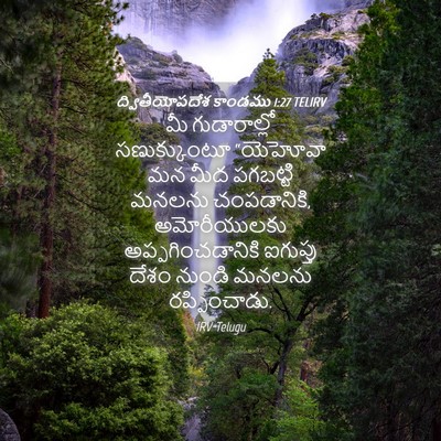Picture 04 - ద్వితీయోపదేశ కాండము 1:27 TELIRV - మీ గుడారాల్లో - Bible Verse Picture