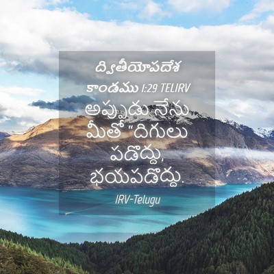 Picture 04 - ద్వితీయోపదేశ కాండము 1:29 TELIRV - అప్పుడు నేను మీతో - Bible Verse Picture