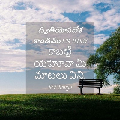 Picture 04 - ద్వితీయోపదేశ కాండము 1:34 TELIRV - కాబట్టి యెహోవా మీ - Bible Verse Picture