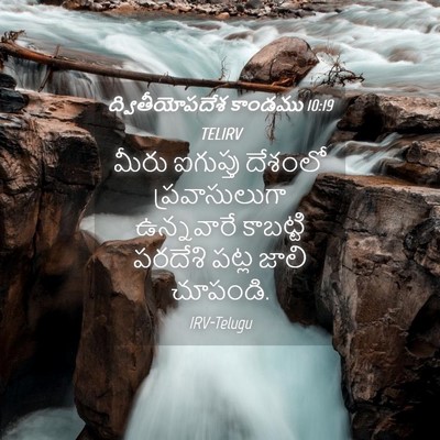 Picture 04 - ద్వితీయోపదేశ కాండము 10:19 TELIRV - మీరు ఐగుప్తు - Bible Verse Picture