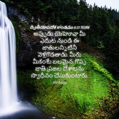 Picture 04 - ద్వితీయోపదేశ కాండము 11:23 TELIRV - అప్పుడు యెహోవా మీ - Bible Verse Picture