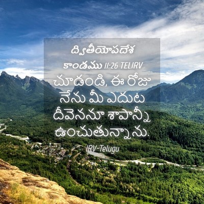 Picture 04 - ద్వితీయోపదేశ కాండము 11:26 TELIRV - చూడండి, ఈ రోజు నేను - Bible Verse Picture