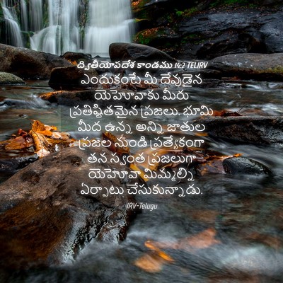 Picture 04 - ద్వితీయోపదేశ కాండము 14:2 TELIRV - ఎందుకంటే మీ - Bible Verse Picture