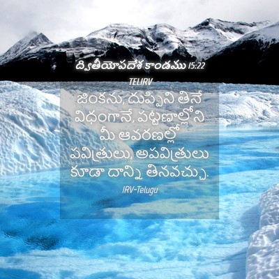 Picture 04 - ద్వితీయోపదేశ కాండము 15:22 TELIRV - జింకను, దుప్పిని - Bible Verse Picture