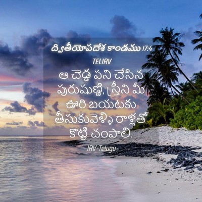 Picture 04 - ద్వితీయోపదేశ కాండము 17:4 TELIRV - ఆ చెడ్డ పని చేసిన - Bible Verse Picture