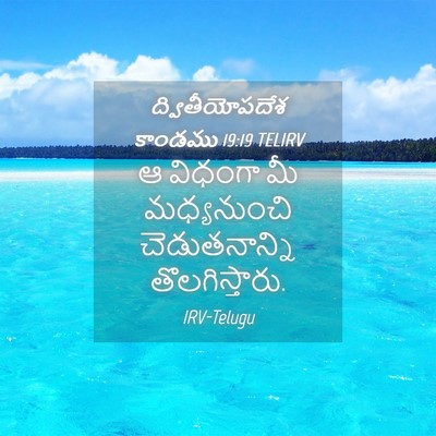 Picture 04 - ద్వితీయోపదేశ కాండము 19:19 TELIRV - ఆ విధంగా మీ - Bible Verse Picture